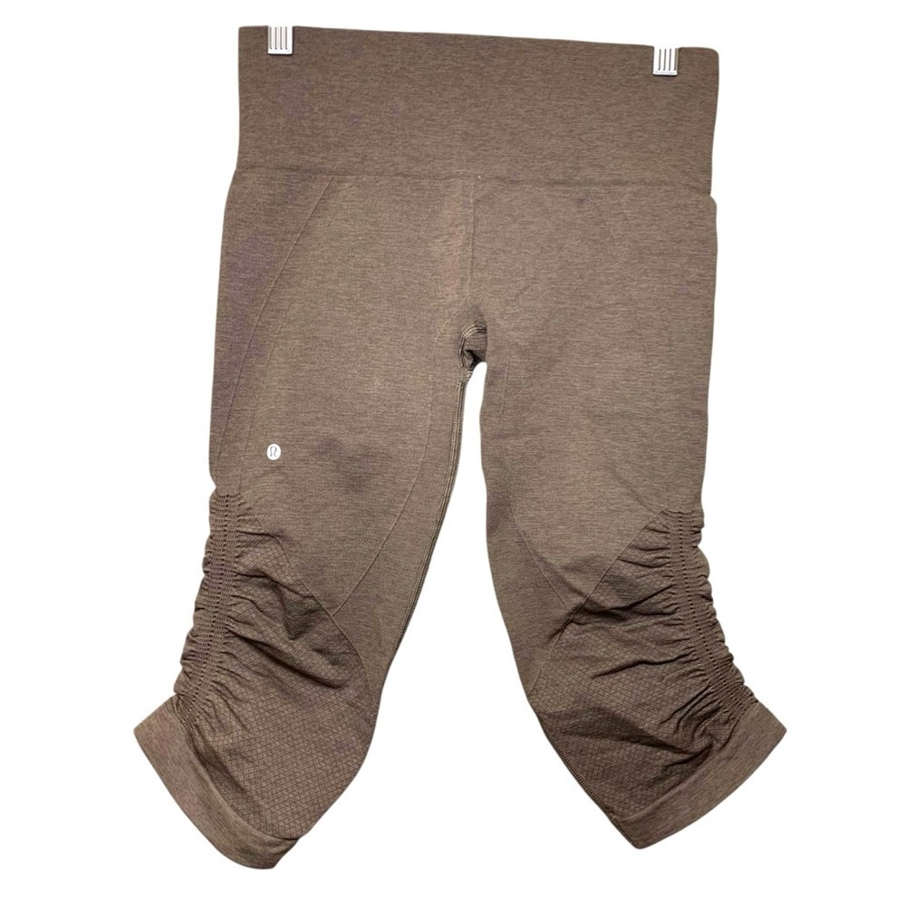 Lululemon In The Flow Crop II Capris Legging 6 Yoga Dance Gym Casual minimalist - Picture 3 of 13